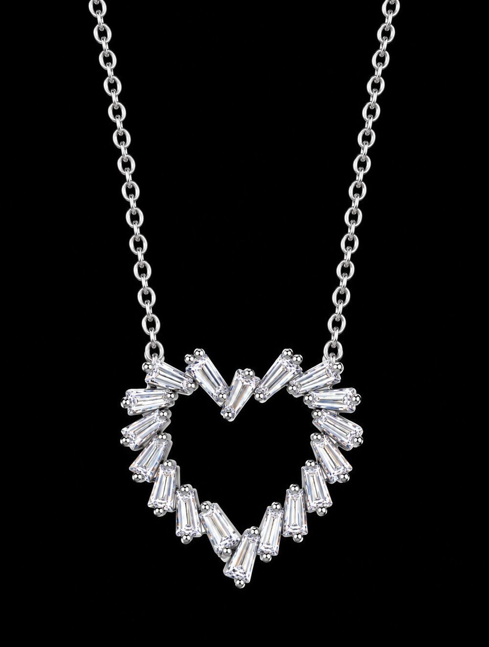 Macy's Heart Halo Pendant Necklace
